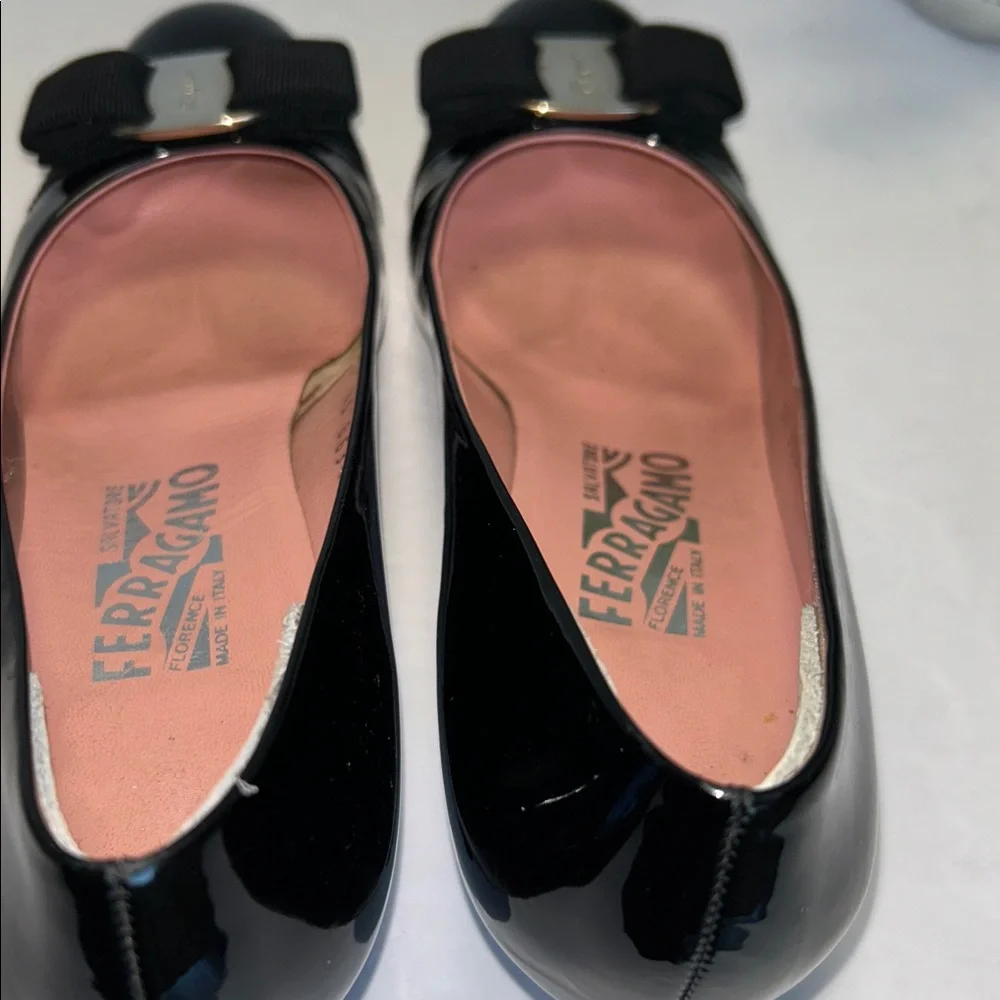 Salvatore Ferragamo Black Patent Leather Heels - Picture 7 of 17